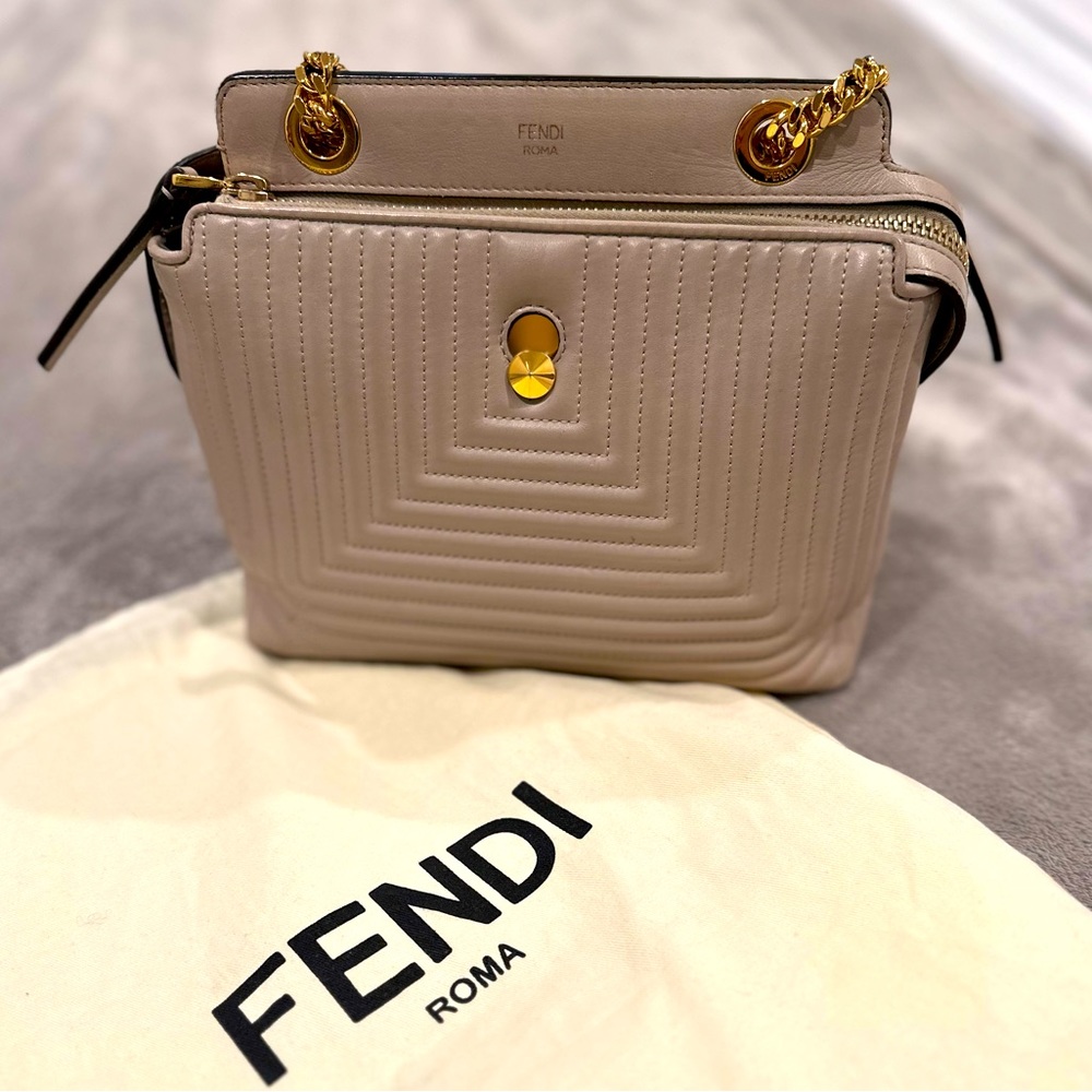 Authentic Fendi Quilted DotCom Click Bag